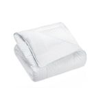 Prelude II No Tuck Blanket, Invista Poly Fill, T180 Blend Shell, Queen 82x92, 34 oz, White Stripe
